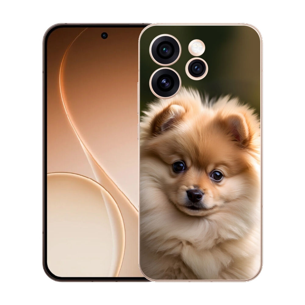 Gelový kryt mmCase na Oppo Reno 15 Pro 5G - roztomilý pomeranian 2
