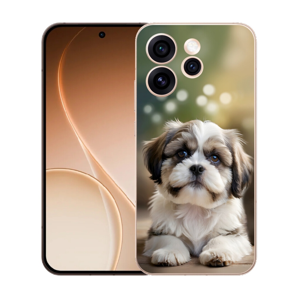 Gelový kryt mmCase na Oppo Reno 15 Pro 5G - roztomilý shih-tzu