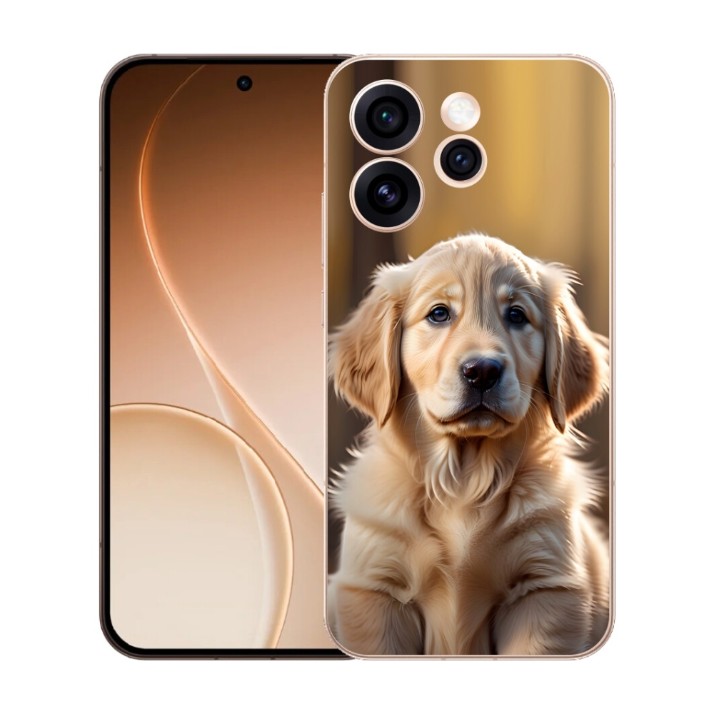 Gelový kryt mmCase na Oppo Reno 15 Pro 5G - roztomilý zlatý retrívr