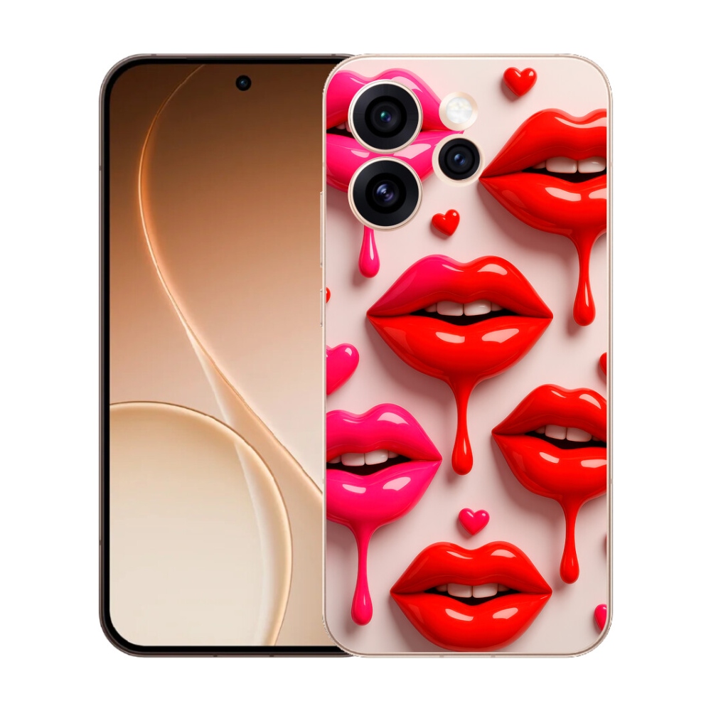 Gelový kryt mmCase na Oppo Reno 15 Pro 5G - rty 2