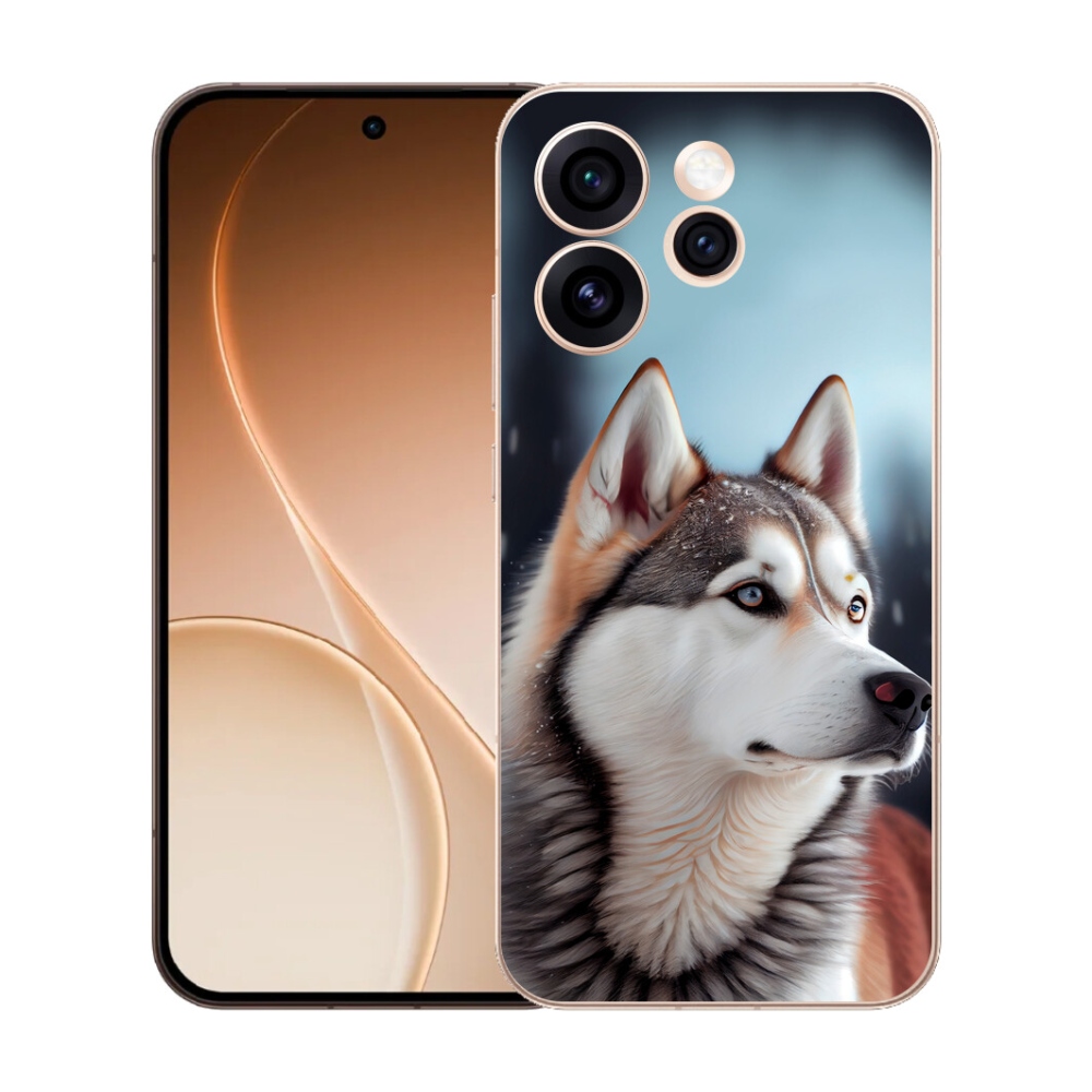 Gelový kryt mmCase na Oppo Reno 15 Pro 5G - sibiřský husky