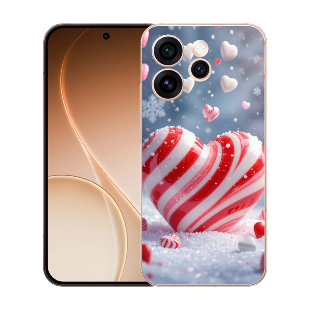 Gelový kryt mmCase na Oppo Reno 15 Pro 5G - sladké srdce