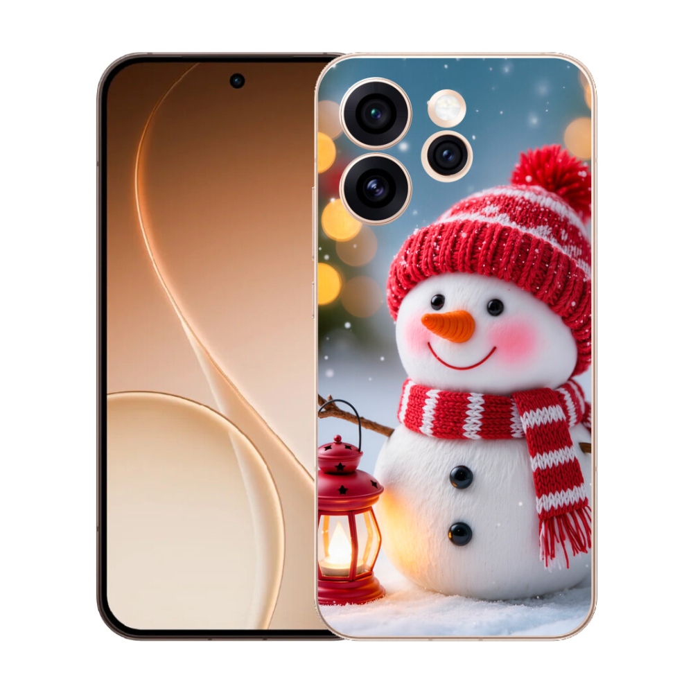 Gelový kryt mmCase na Oppo Reno 15 Pro 5G - sněhulák 2