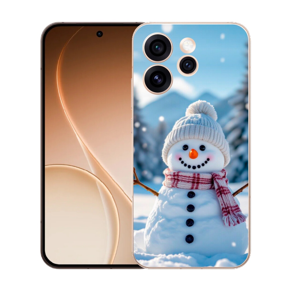 Gelový kryt mmCase na Oppo Reno 15 Pro 5G - sněhulák 3