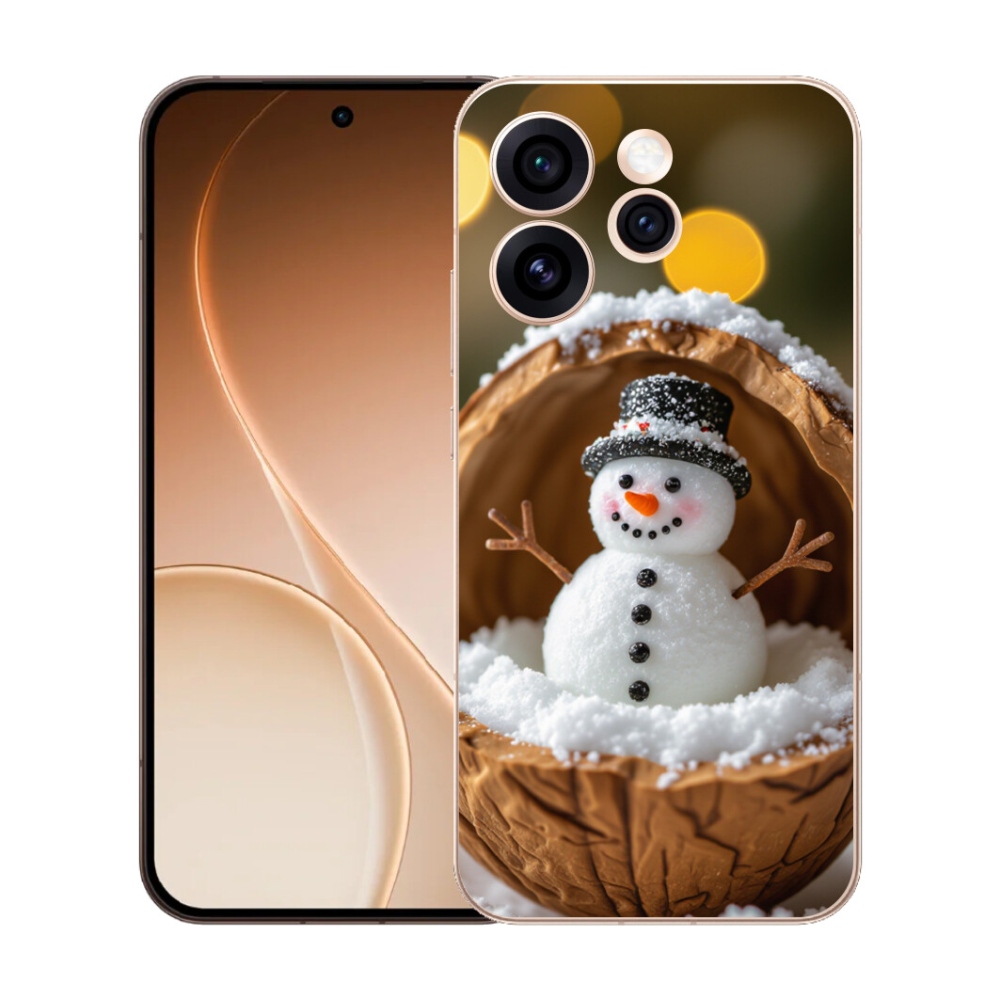 Gelový kryt mmCase na Oppo Reno 15 Pro 5G - sněhulák 4