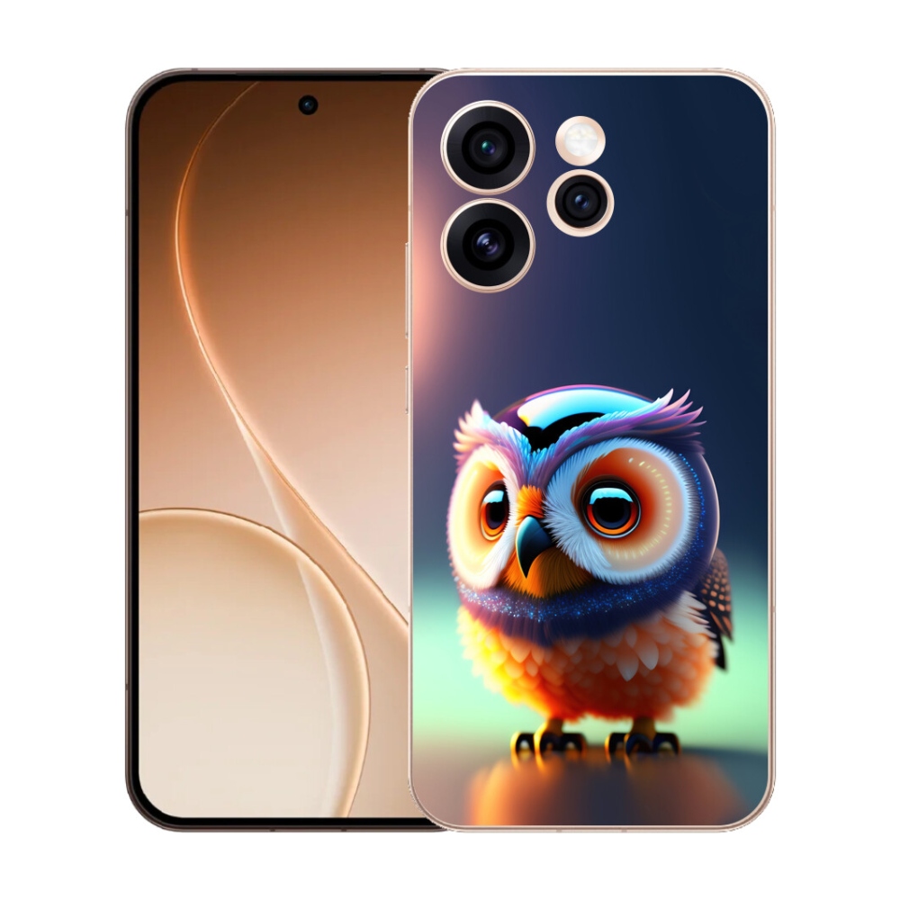 Gelový kryt mmCase na Oppo Reno 15 Pro 5G - sovička