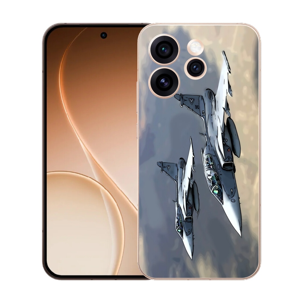 Gelový kryt mmCase na Oppo Reno 15 Pro 5G - stíhačky