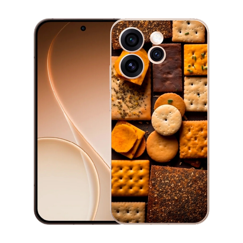 Gelový kryt mmCase na Oppo Reno 15 Pro 5G - sušenky
