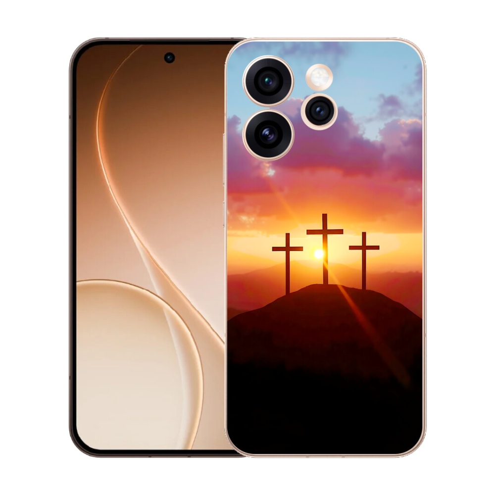 Gelový kryt mmCase na Oppo Reno 15 Pro 5G - tři kříže