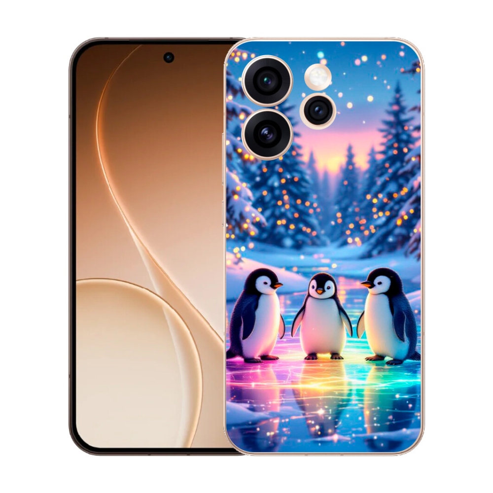 Gelový kryt mmCase na Oppo Reno 15 Pro 5G - tučnáci