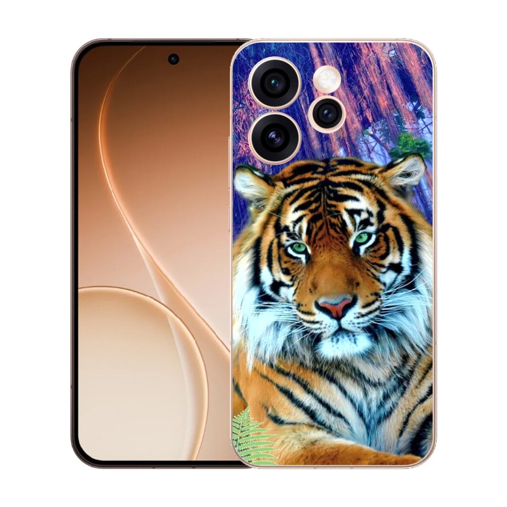 Gelový kryt mmCase na Oppo Reno 15 Pro 5G - tygr