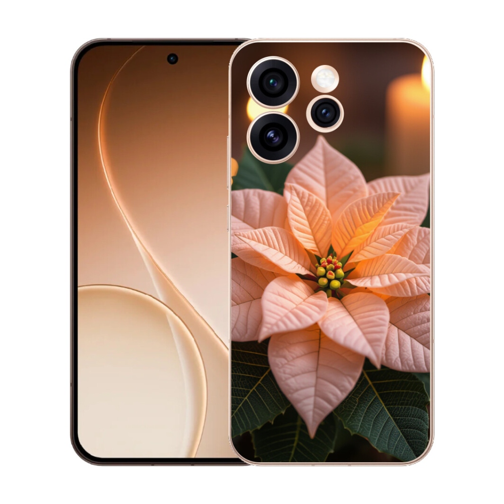 Gelový kryt mmCase na Oppo Reno 15 Pro 5G - vánoční hvězda