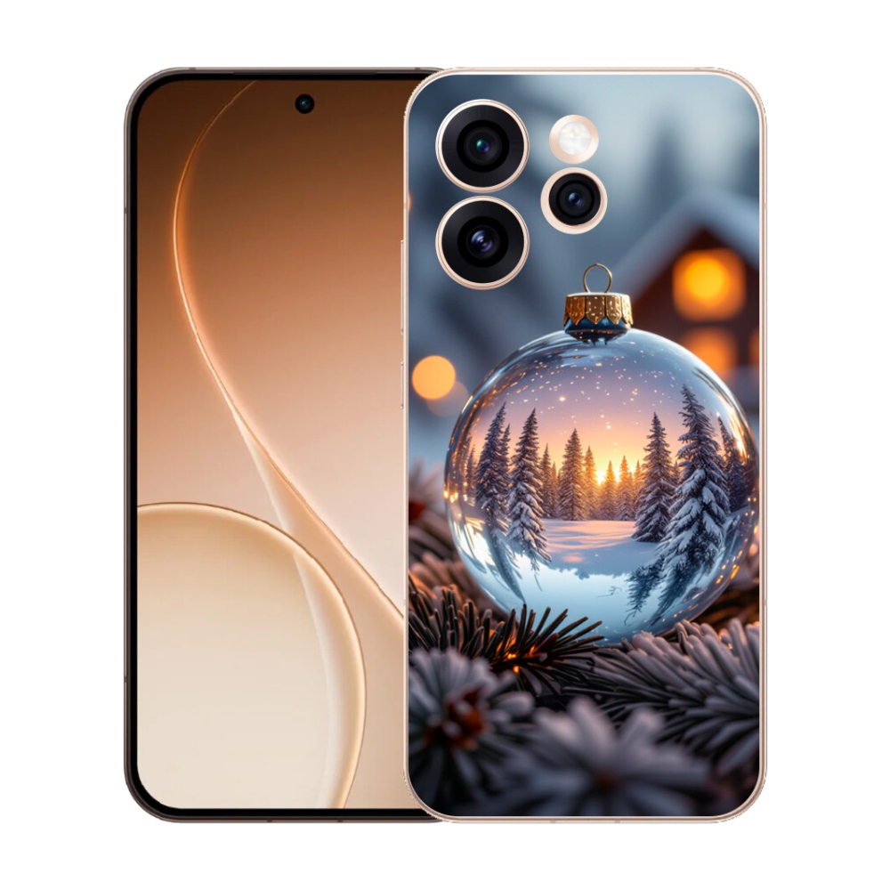 Gelový kryt mmCase na Oppo Reno 15 Pro 5G - vánoční ozdoba