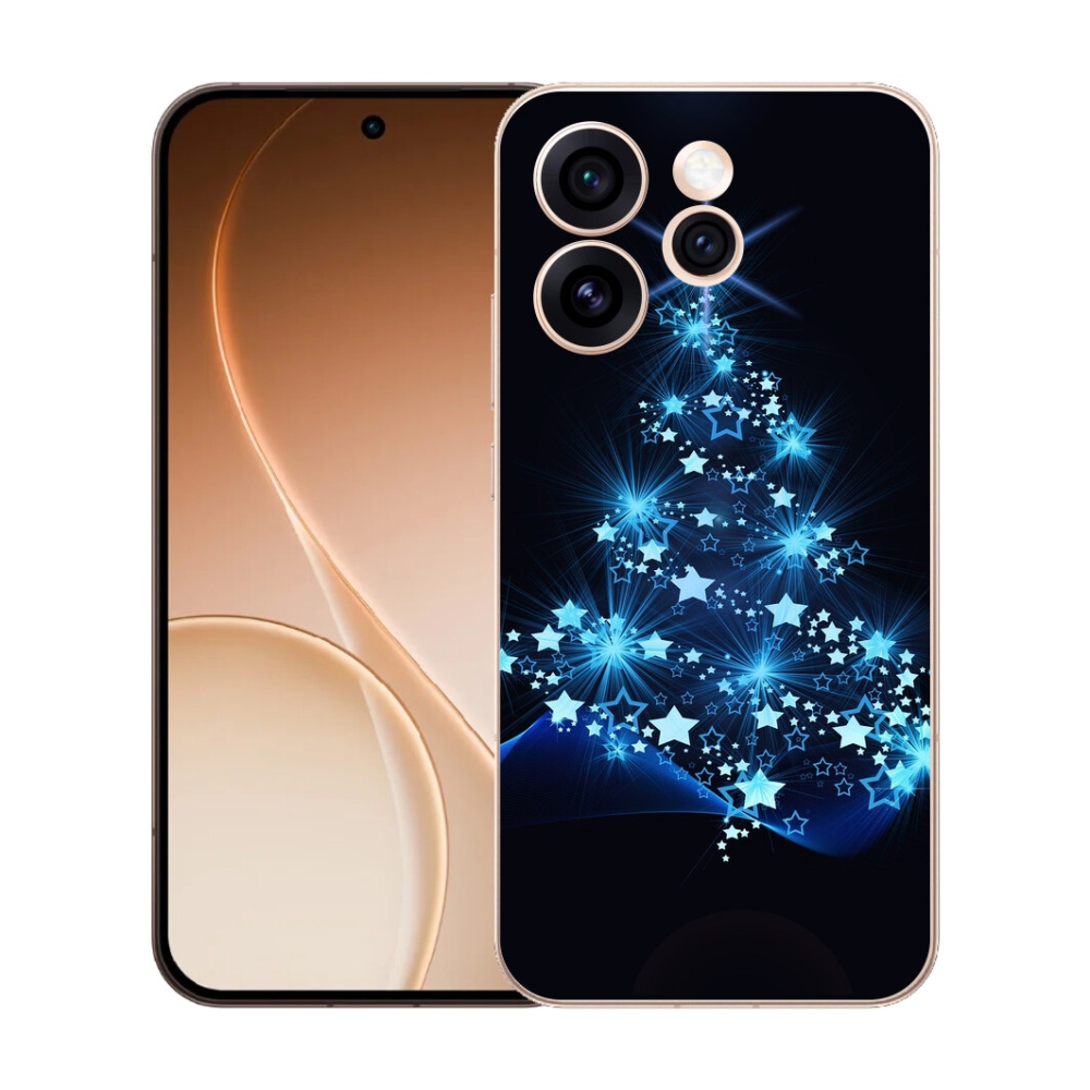 Gelový kryt mmCase na Oppo Reno 15 Pro 5G - vánoční stromek
