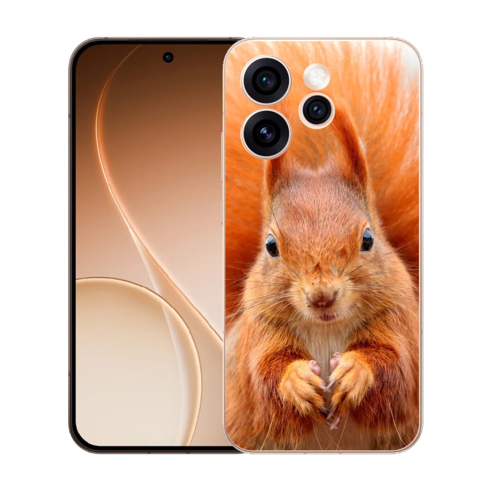 Gelový kryt mmCase na Oppo Reno 15 Pro 5G - veverka