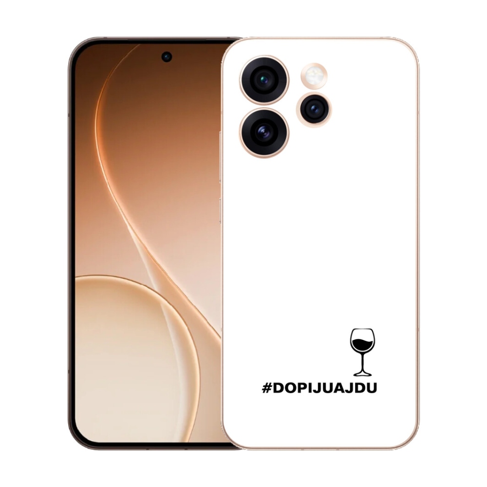 Gelový kryt mmCase na Oppo Reno 15 Pro 5G - vinný motiv bílé pozadí