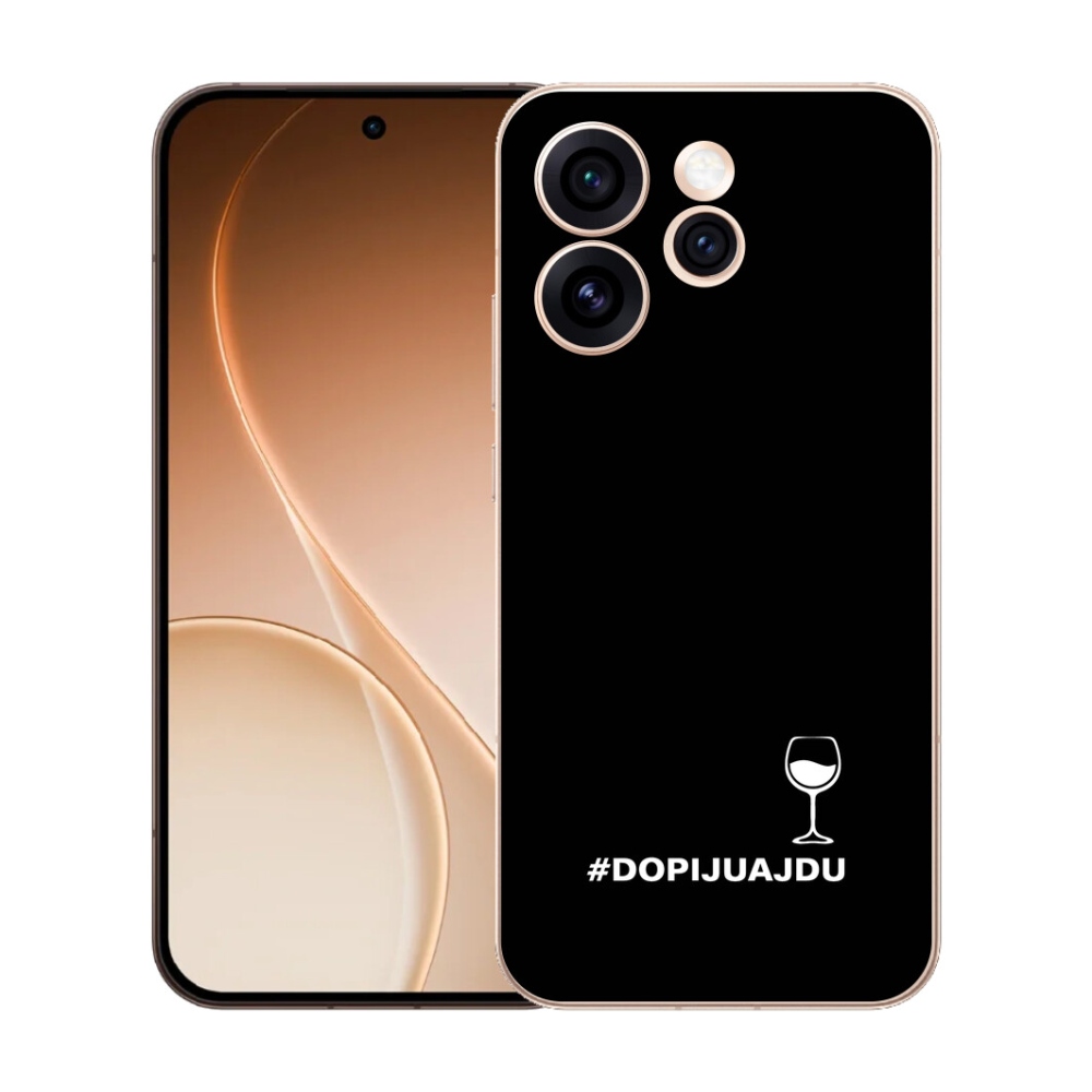 Gelový kryt mmCase na Oppo Reno 15 Pro 5G - vinný motiv černé pozadí