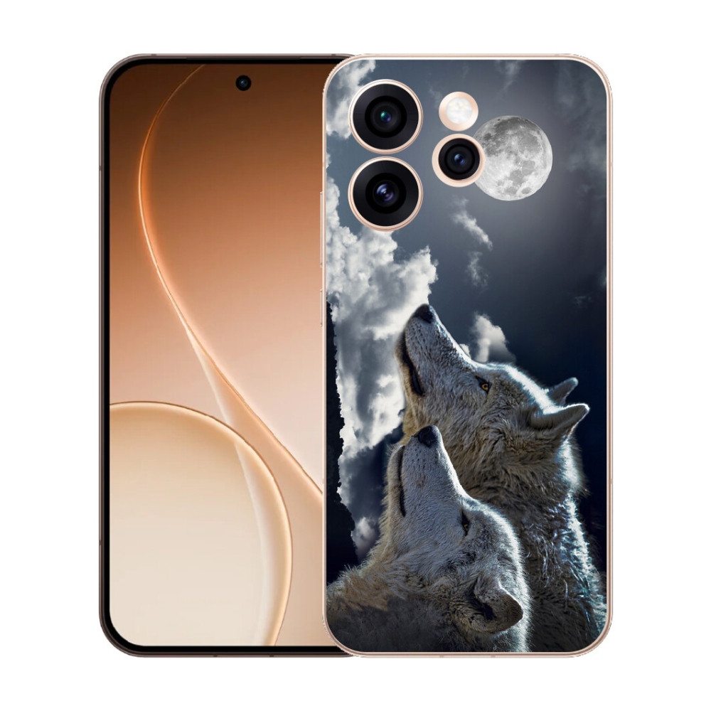 Gelový kryt mmCase na Oppo Reno 15 Pro 5G - vlci