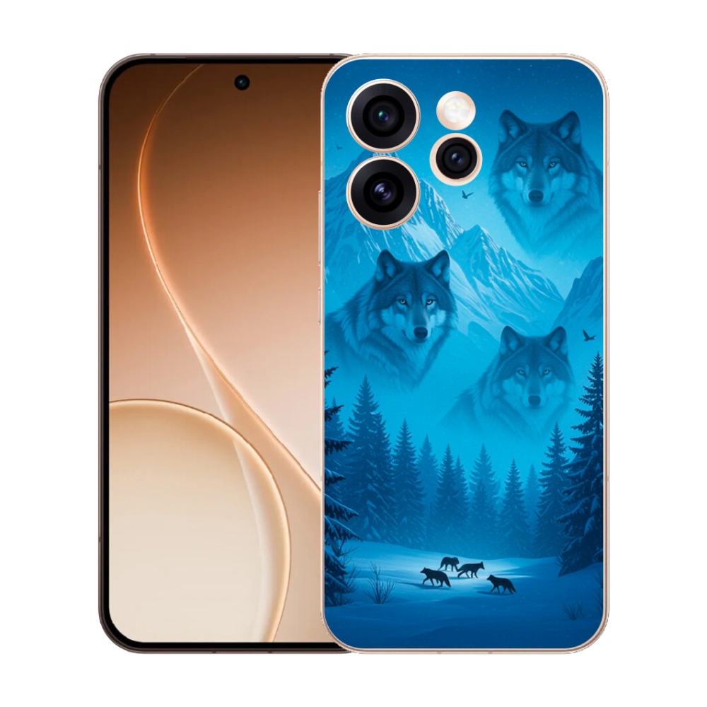 Gelový kryt mmCase na Oppo Reno 15 Pro 5G - vlčí smečka