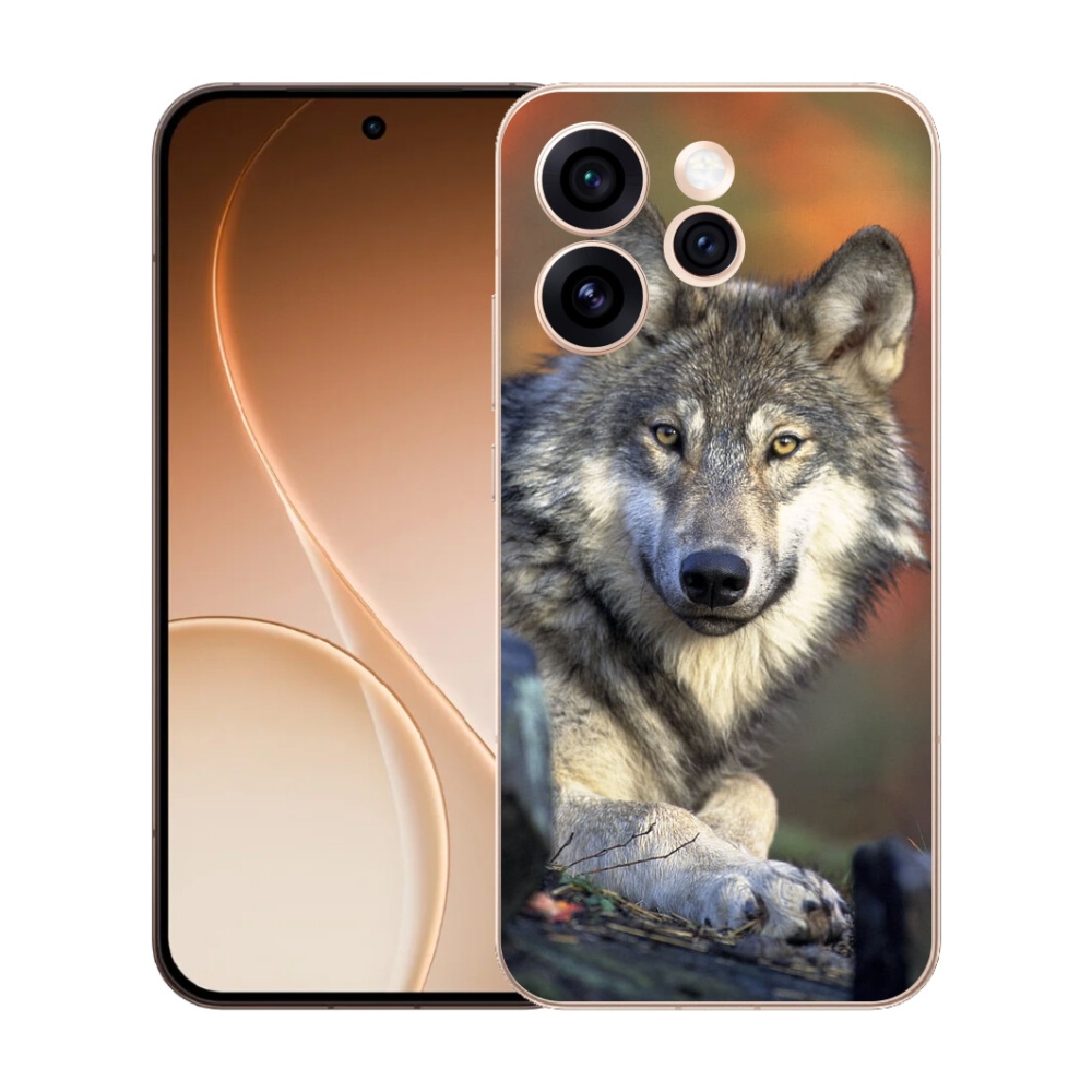 Gelový kryt mmCase na Oppo Reno 15 Pro 5G - vlk