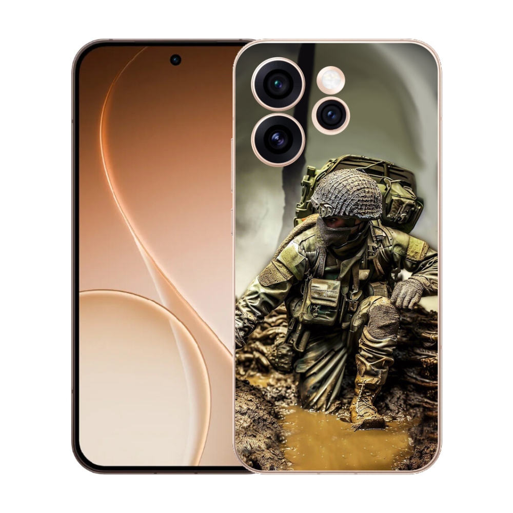 Gelový kryt mmCase na Oppo Reno 15 Pro 5G - voják