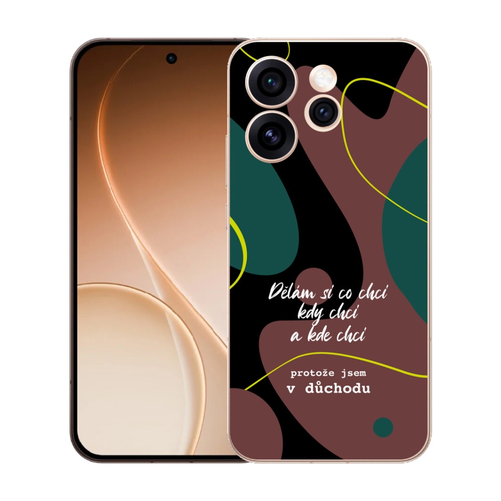 Gelový kryt mmCase na Oppo Reno 15 Pro 5G - vtipný text 10 černé pozadí