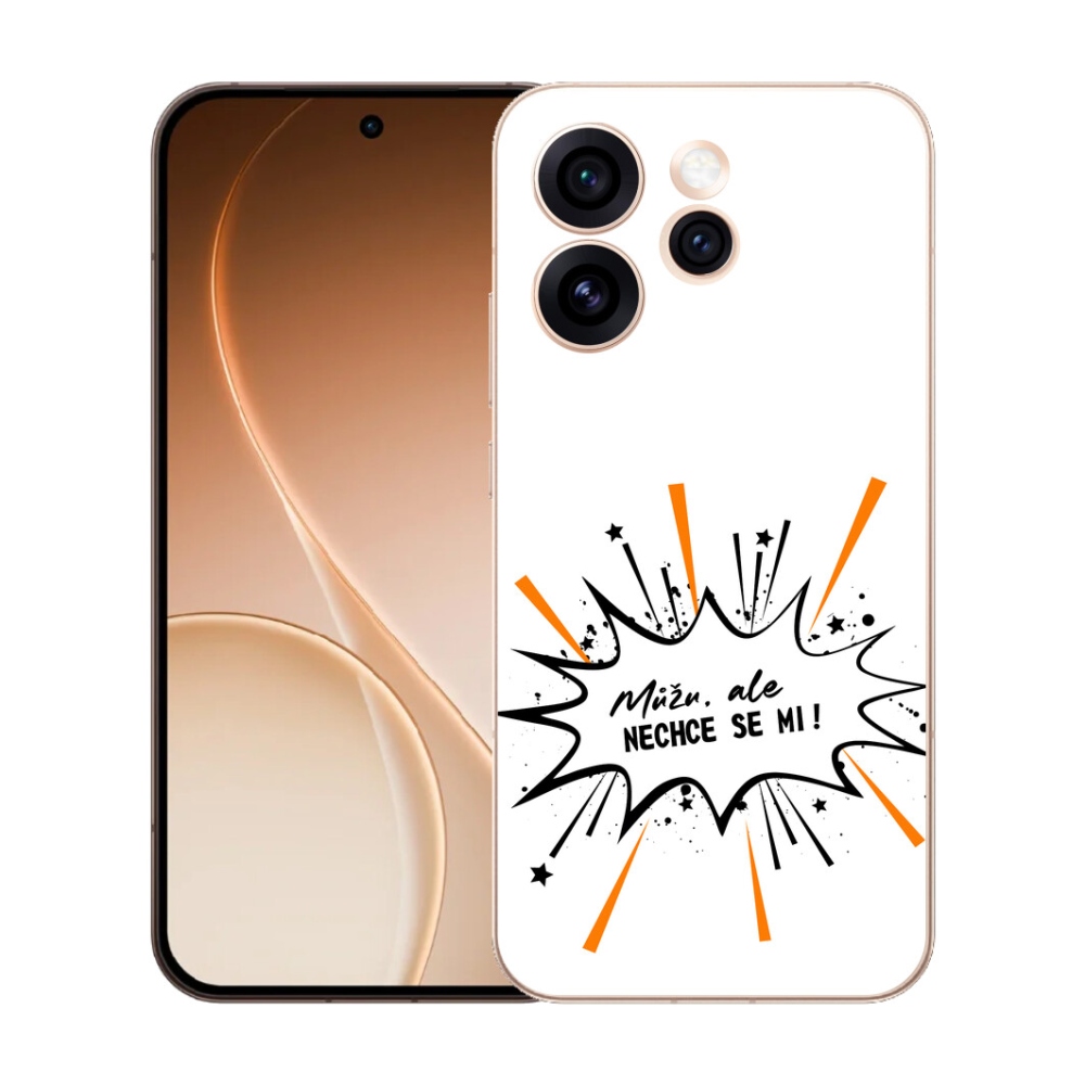 Gelový kryt mmCase na Oppo Reno 15 Pro 5G - vtipný text 11 bílé pozadí