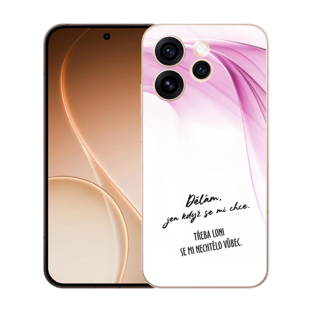 Gelový kryt mmCase na Oppo Reno 15 Pro 5G - vtipný text 12 bílé pozadí