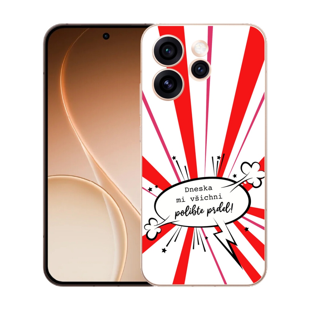 Gelový kryt mmCase na Oppo Reno 15 Pro 5G - vtipný text 15 bílé pozadí