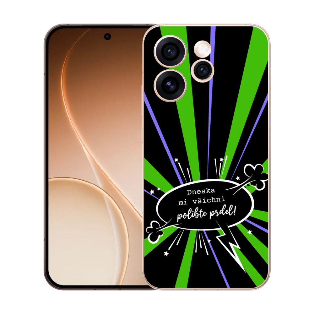 Gelový kryt mmCase na Oppo Reno 15 Pro 5G - vtipný text 15 černé pozadí