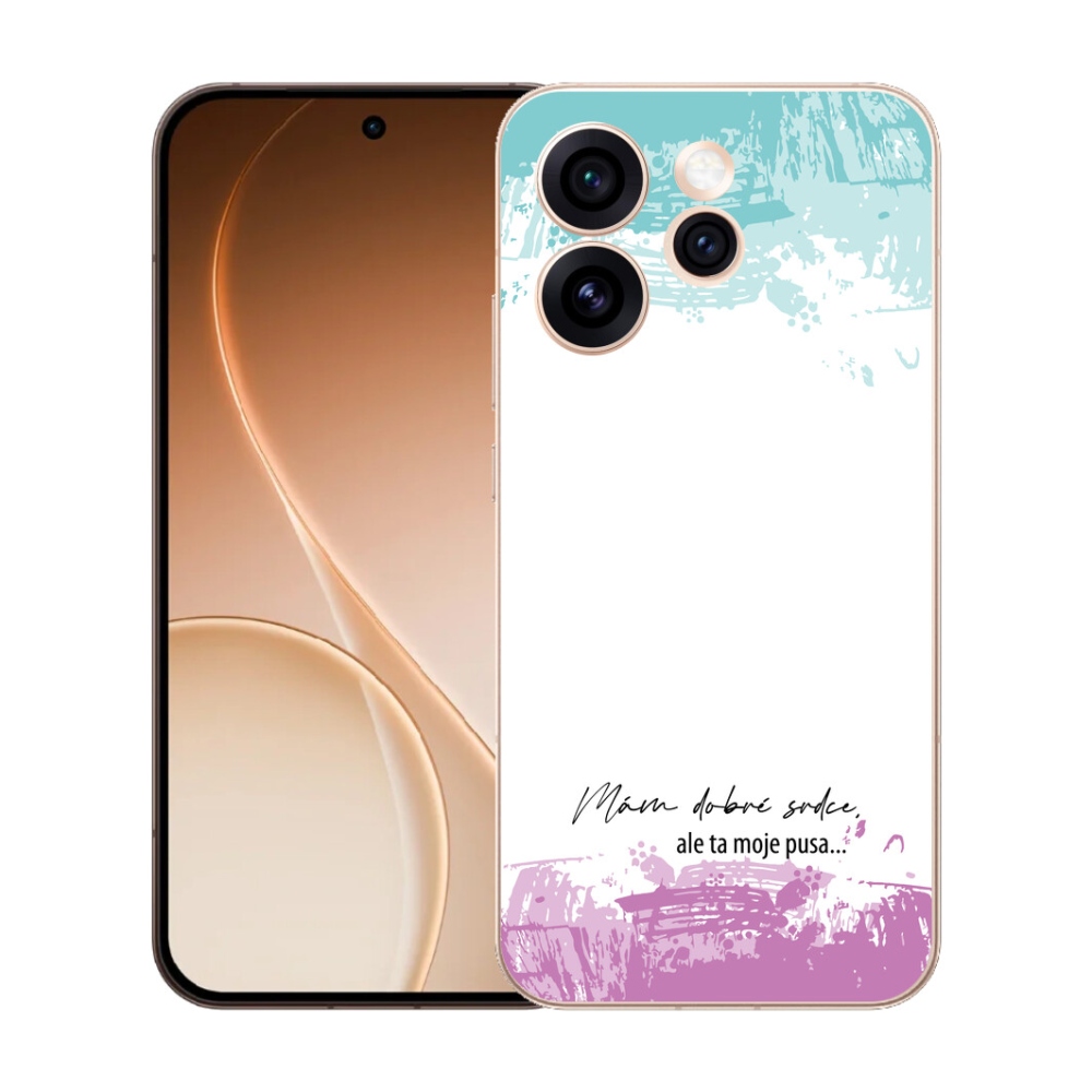 Gelový kryt mmCase na Oppo Reno 15 Pro 5G - vtipný text 3 bílé pozadí
