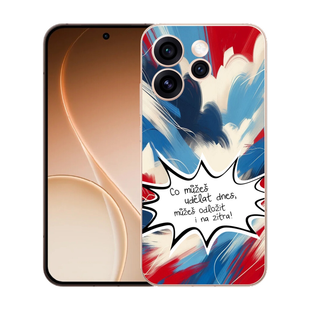Gelový kryt mmCase na Oppo Reno 15 Pro 5G - vtipný text 9 bílé pozadí