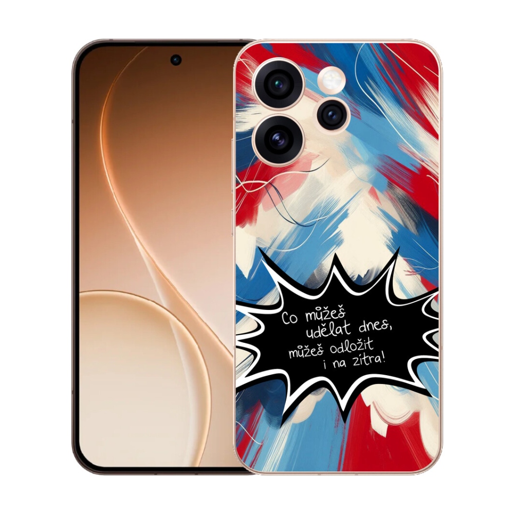 Gelový kryt mmCase na Oppo Reno 15 Pro 5G - vtipný text 9 černé pozadí