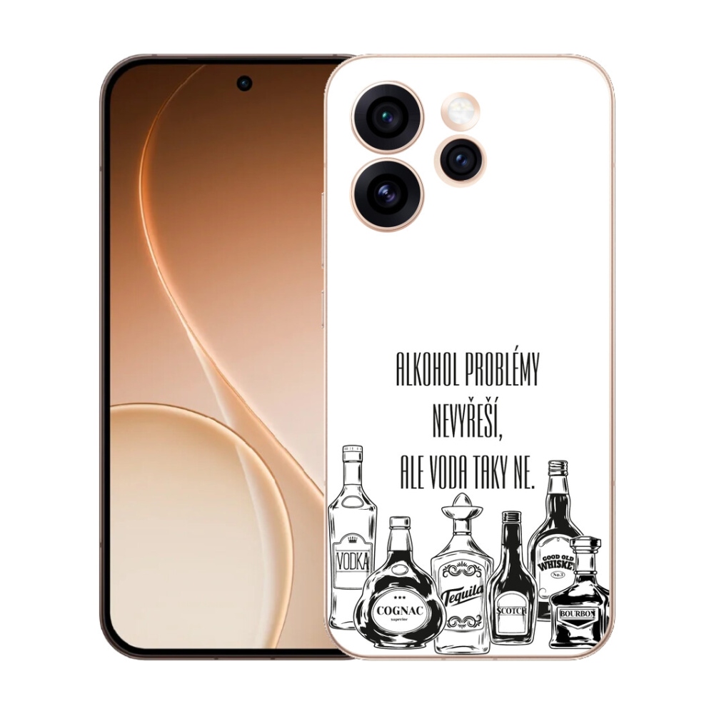 Gelový kryt mmCase na Oppo Reno 15 Pro 5G - vtipný text bílé pozadí