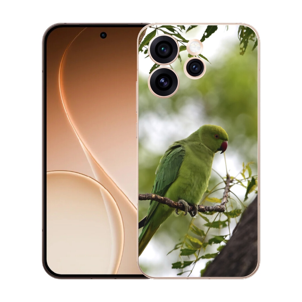 Gelový kryt mmCase na Oppo Reno 15 Pro 5G - zelený papoušek