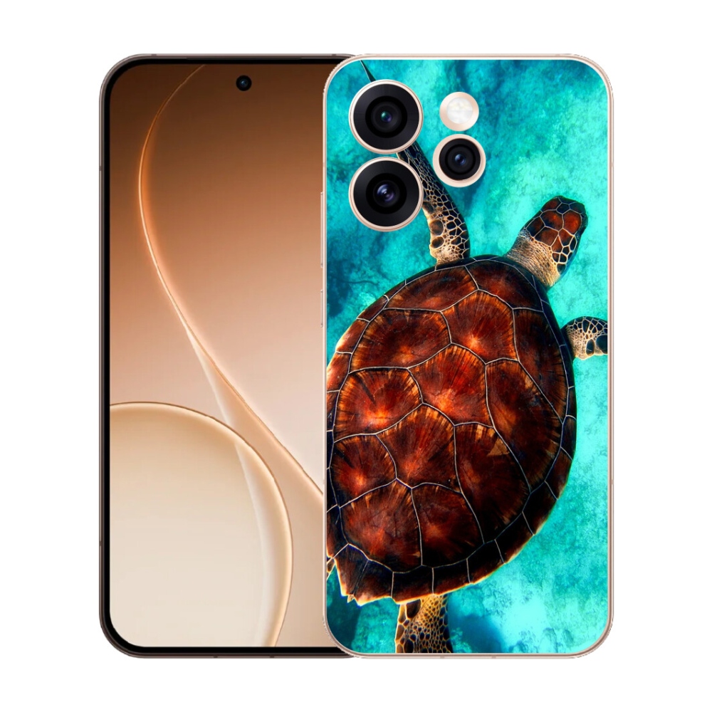 Gelový kryt mmCase na Oppo Reno 15 Pro 5G - želva