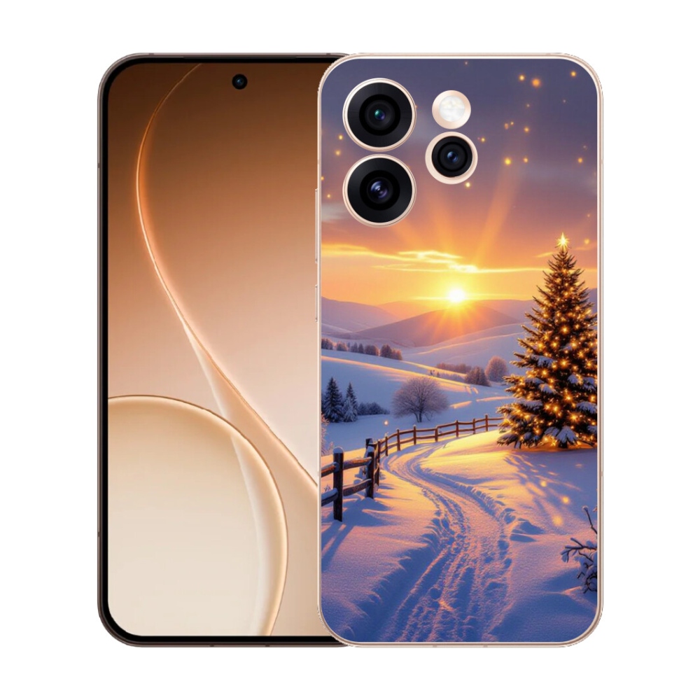 Gelový kryt mmCase na Oppo Reno 15 Pro 5G - zimní krajina