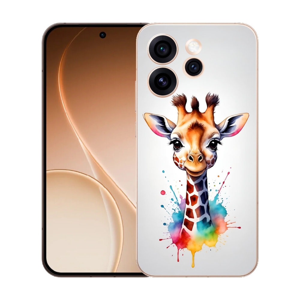 Gelový kryt mmCase na Oppo Reno 15 Pro 5G - žirafa 1