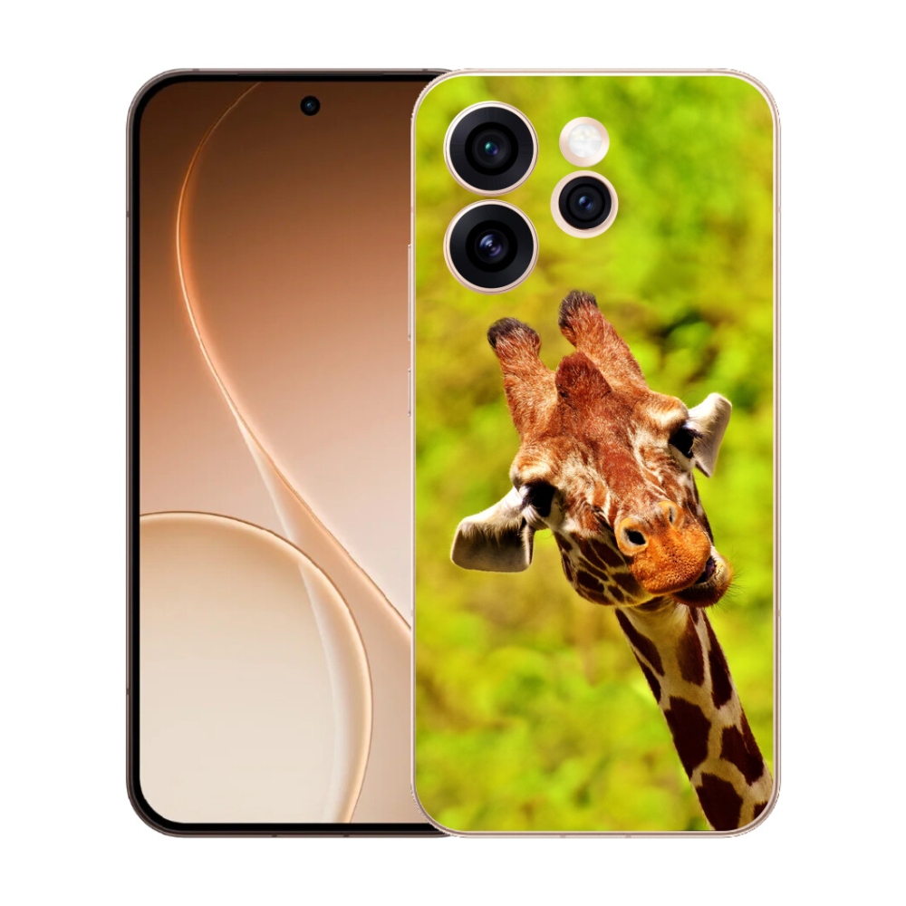 Gelový kryt mmCase na Oppo Reno 15 Pro 5G - žirafa