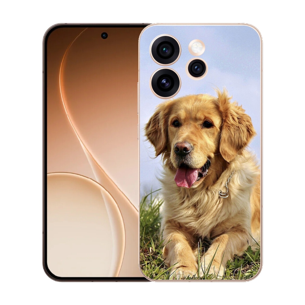 Gelový kryt mmCase na Oppo Reno 15 Pro 5G - zlatý retrívr