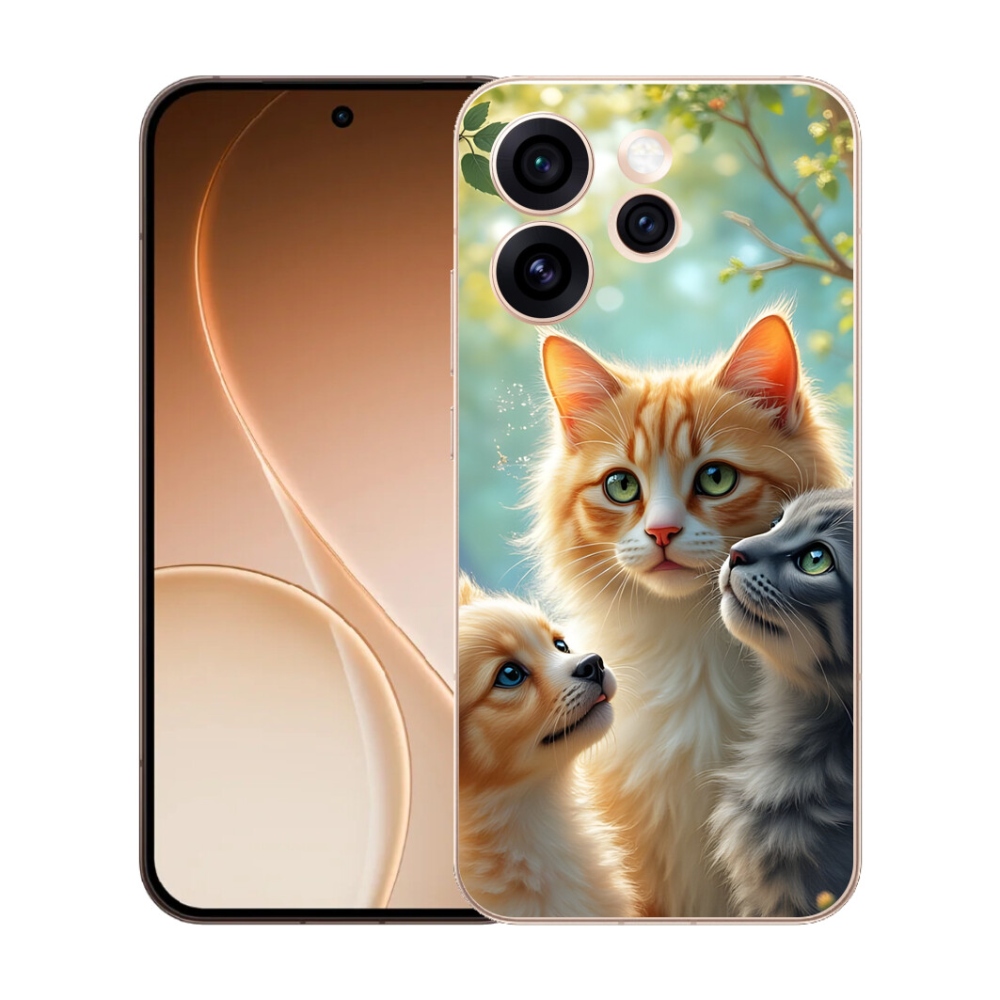 Gelový kryt mmCase na Oppo Reno 15 Pro 5G - zvířecí přátelství 2