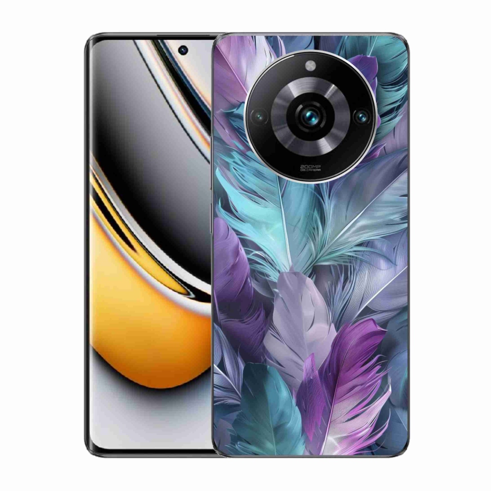 Gelový kryt mmCase na Realme 11 Pro 5G/11 Pro+ 5G - barevné peří 2