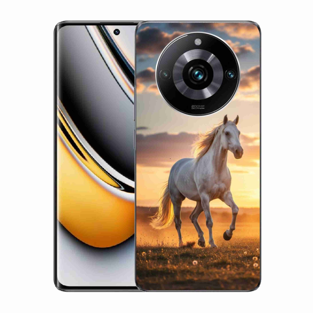 Gelový kryt mmCase na Realme 11 Pro 5G/11 Pro+ 5G - běžící bílý kůň 2