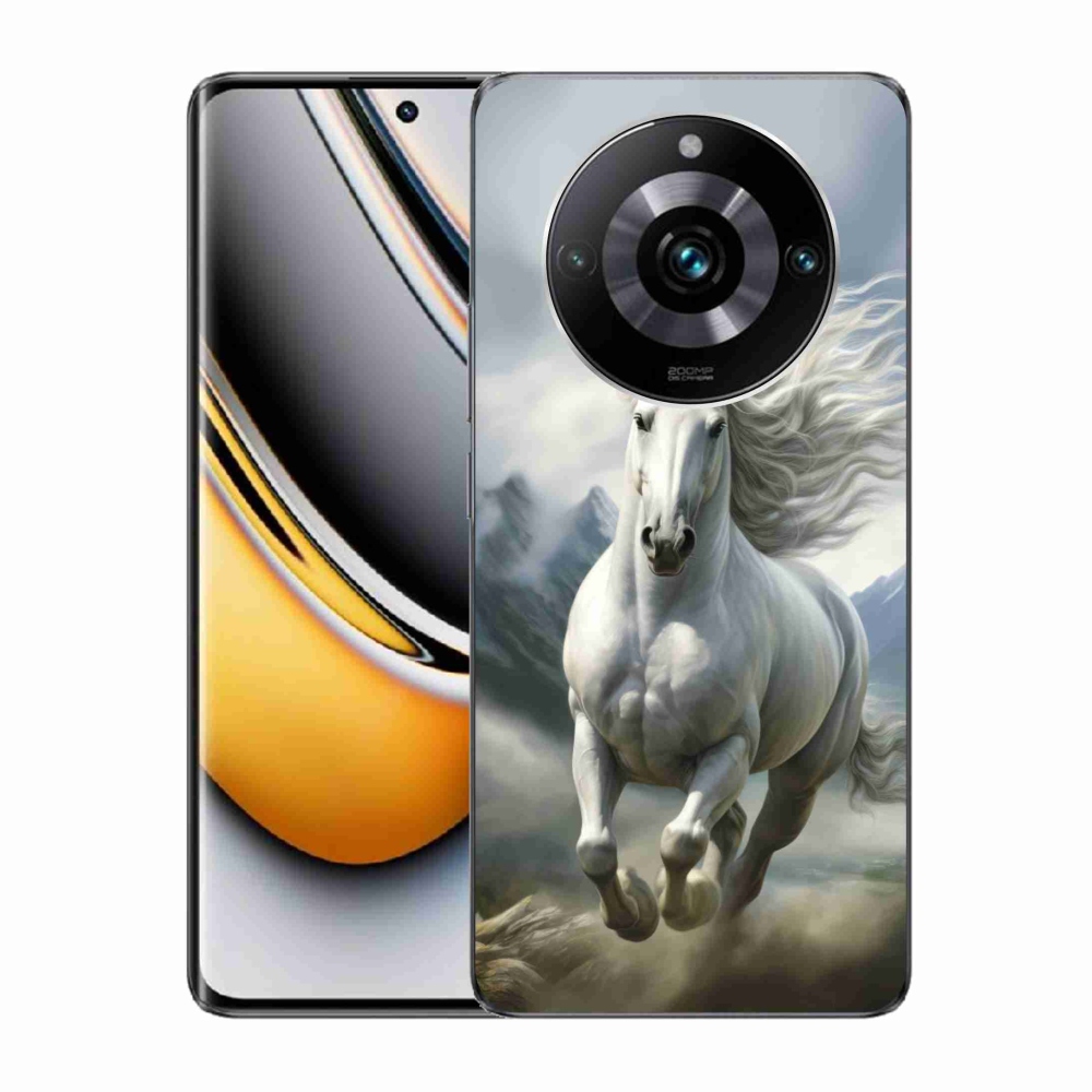 Gelový kryt mmCase na Realme 11 Pro 5G/11 Pro+ 5G - běžící bílý kůň 3