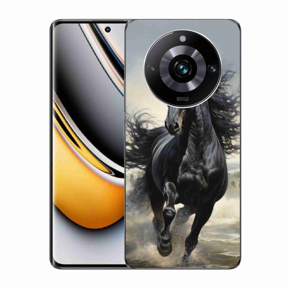 Gelový kryt mmCase na Realme 11 Pro 5G/11 Pro+ 5G - běžící černý kůň