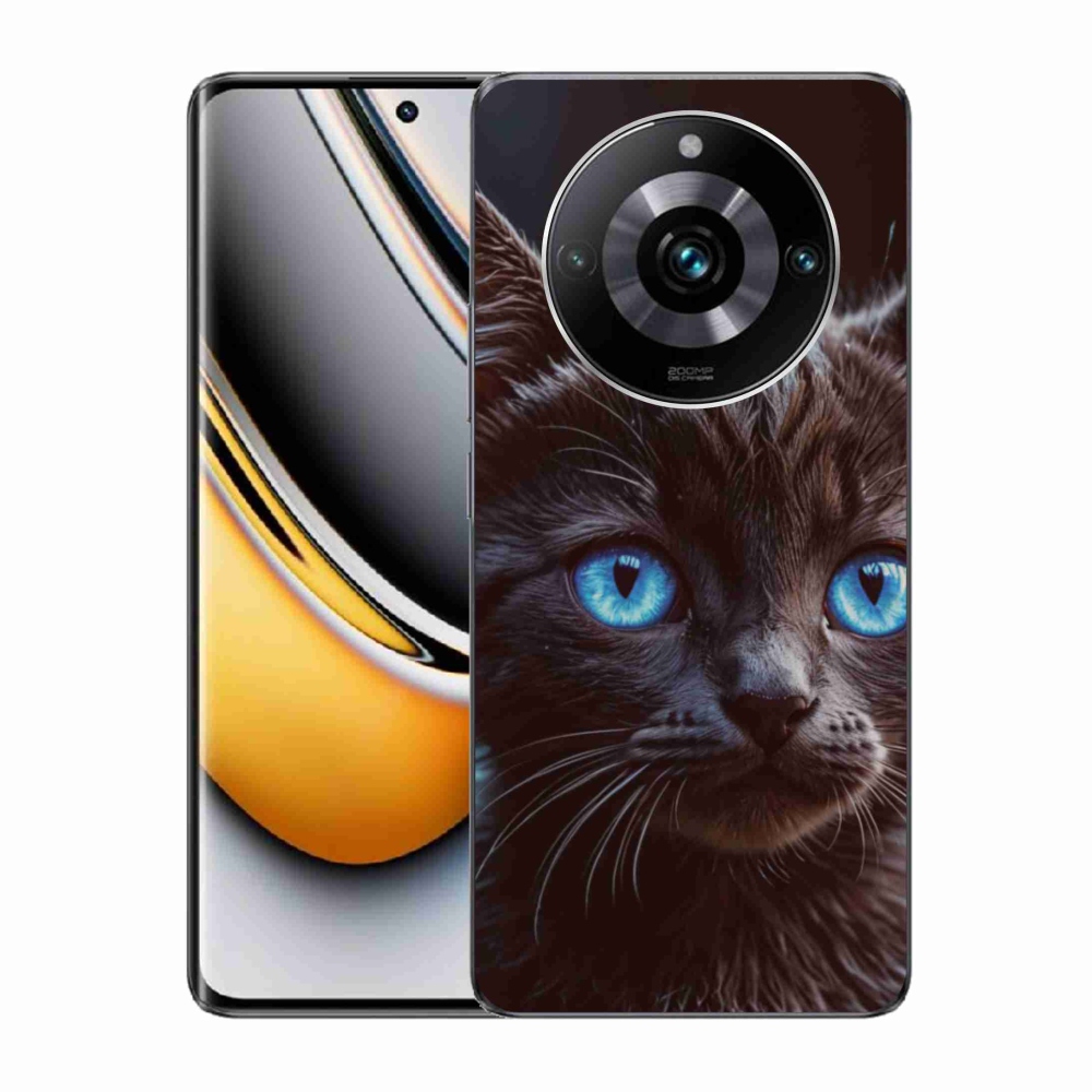 Gelový kryt mmCase na Realme 11 Pro 5G/11 Pro+ 5G - černé kotě 2