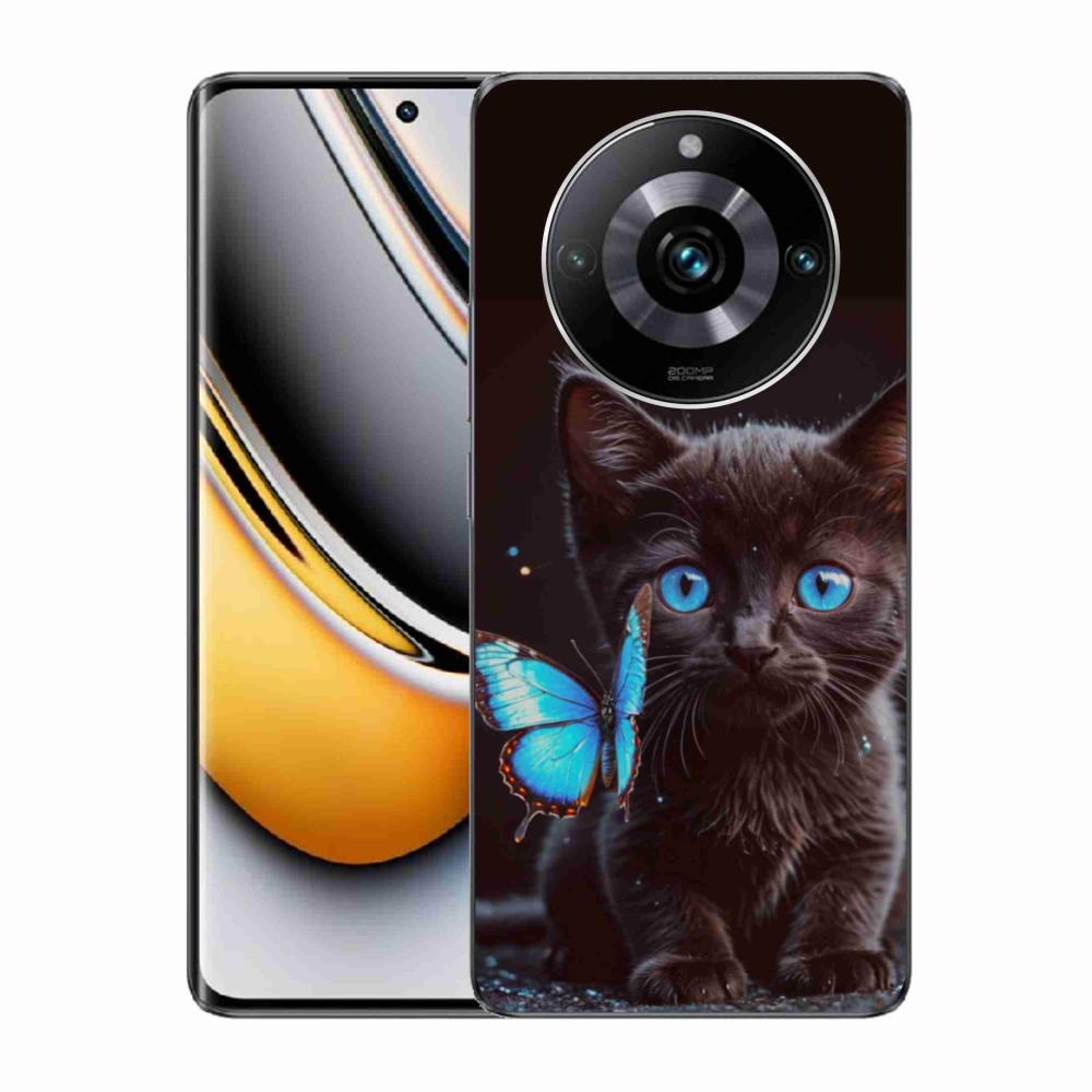 Gelový kryt mmCase na Realme 11 Pro 5G/11 Pro+ 5G - černé kotě 3