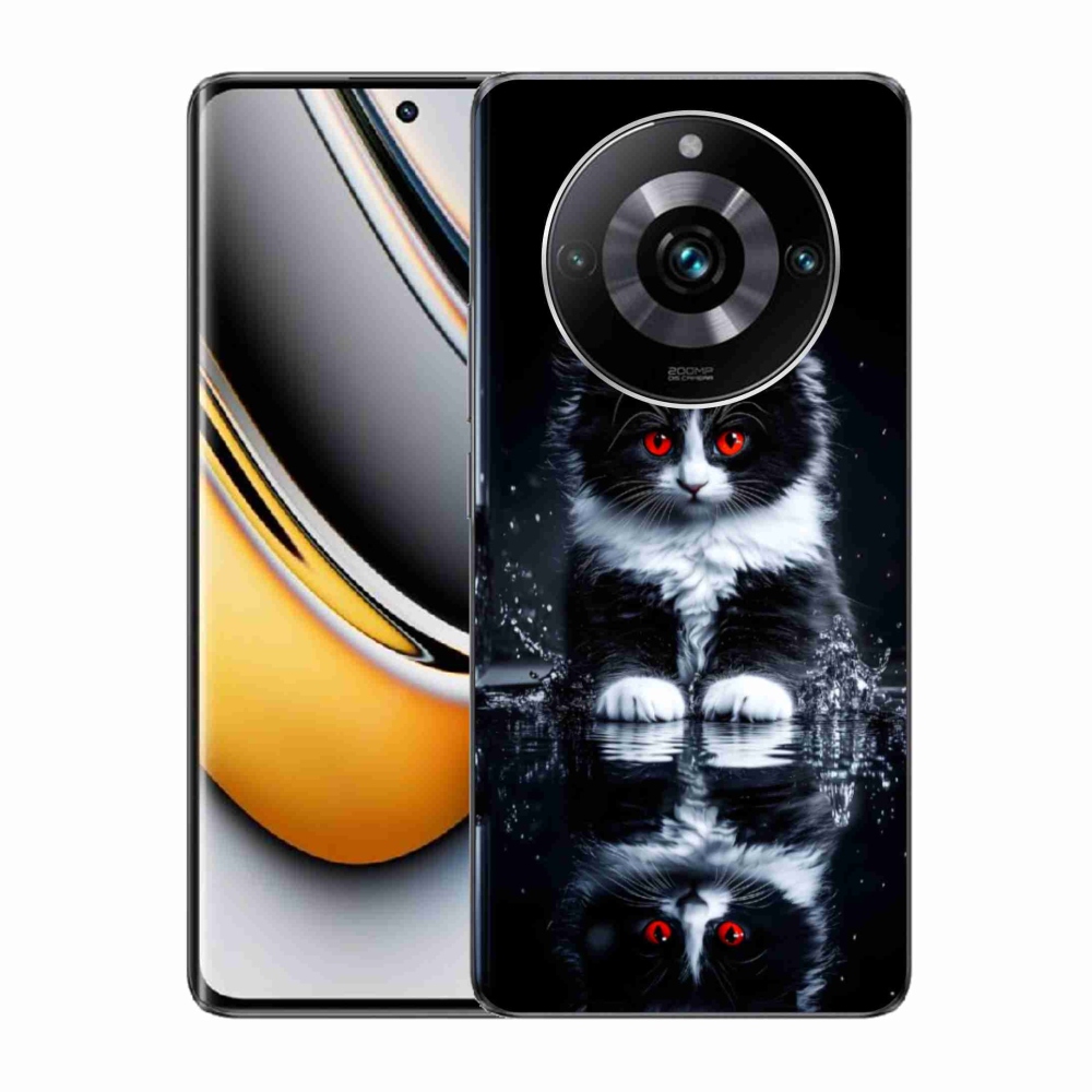 Gelový kryt mmCase na Realme 11 Pro 5G/11 Pro+ 5G - černobílé kotě
