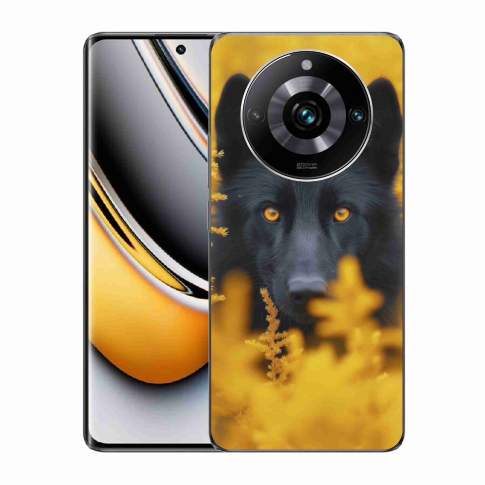 Gelový kryt mmCase na Realme 11 Pro 5G/11 Pro+ 5G - černý vlk 2