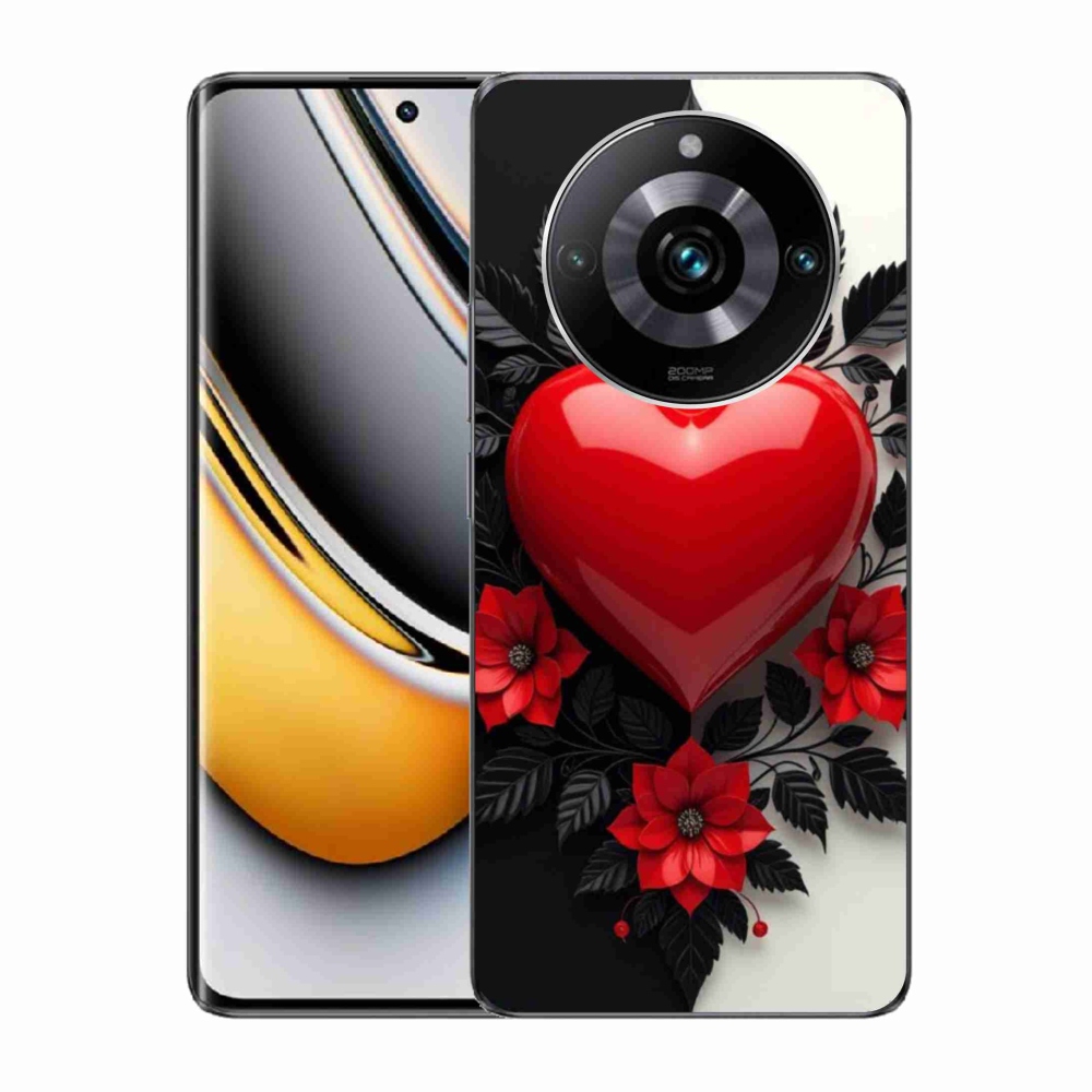 Gelový kryt mmCase na Realme 11 Pro 5G/11 Pro+ 5G - červené srdce